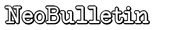NeoBulletin font preview